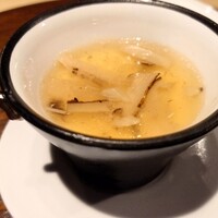 赤坂 鮨大谷 - マコモダケと松茸の茶碗蒸し