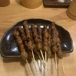 かわ屋 - とり皮　¥143×10本