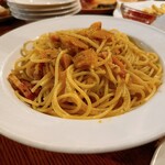 ワイン居酒屋 シャルボン - かぼちゃのオイルパスタ