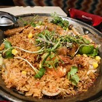 COMEDOR DE MARGARITA MODERN MEXICANO - ジャンバラヤ温玉トッピング　別テーブルの人が食べていてあまりに美味しそうだったので注文　食べるたび違う味がします