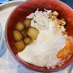 山海豆花 - もっちんもっちんのタロ芋団子　いやいやドライみかんて…と思ったらめちゃくちゃ美味しかった