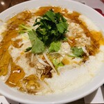 Chunsuitan - 酸っぱさと豆乳の大豆の味わいとラー油の辛味がバランス良