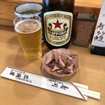 三河屋 - ビール（中）瓶 700円