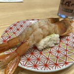 漁港回転寿司 鮨かば - 特大生海老　400円