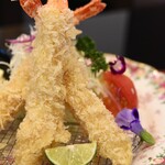 とん唐てん - エビフライ定食