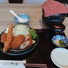 とんかつ神楽坂さくら - 四種のミックスフライ定食