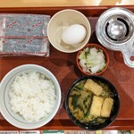 なか卯 - 料理写真:こだわり卵朝食(ごはん小盛) 270円 , のり(単品) 40円