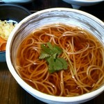 手打そば のりくら - 温かいそば　（のりくらセット）