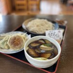 瑞生庵 - なす汁（なすマシマシ）と天ぷら三品！こりゃめちゃ旨ですよ❣️