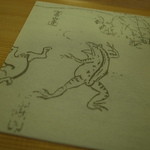 高山寺の蛙ちゃんもモチーフのコースター