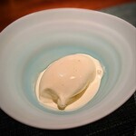 蒼 - 比内地鶏卵と花の香酒造赤酒のアイスクリーム