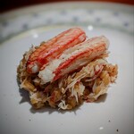 蒼 - この時期は、毛蟹。上に乗った身を食べる瞬間、至福(笑)