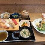 217674173 - 寿司天ぷら定食　1800円