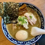 鶏そば煮干そば 花山 - 味玉煮干しそば