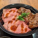 Rosutobi Huto Suteki Yoshimi - 牛ステーキ＆ローストビーフ丼