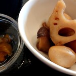 DINING NOBUSHI - 定食の小鉢、漬物