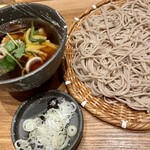 Teuchi Soba Sobashiki - 夏限定そば 涼野菜と匠味豚のつけ汁そば