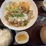 しんき食堂 - おろし豚生姜焼き定食