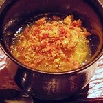 虎白 - トウモロコシの茶碗蒸し〜鮎粉かけ〜(2013-9)