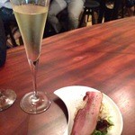 楽 - 薫製ベーコンがのったポテトサラダ♪