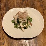 麻布 川上庵 - 塩イカの薬味和え ¥902