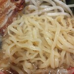 麺昇 神の手 - 麺のアップ