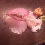 濱壹 - お造り（ぶり、クエ、伊勢海老、イサキ）