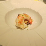 オーグードゥジュール ヌーヴェルエール - ぼたん海老のローストが出てきました。