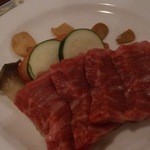 青森屋 - 青森牛の陶板焼き