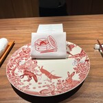 Ino Kantonizu Nihombashi Takase - 飾り皿とナプキン①