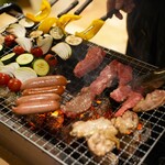 kafetookujouba-bekyu-pia-zukafeandoru-futoppu - みんなでワイワイBBQ☆