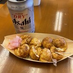 浪花屋 - たこ焼きにはビール