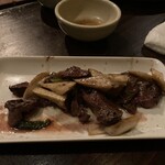 STEAK HOUSE JAM - 調理後ダチョウ、エリンギも美味しい