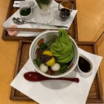 茶々屋南山園 - 濃抹茶ソフトあんみつ