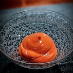 蒼 - 飛騨高山 東農園よりパプリカ。１４０度で焦がさないように２時間焼いてからムースに。清く、濃く、香り、甘い、傑作。