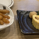 Unagi Washoku Shirakawa - 鰻巻きと牛蒡の唐揚げ(どちらも浄心本店と製法違ったものの美味。ただ、個人的には牛蒡は浄心の方が好み)