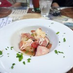 KASUKE 3rd - 料理写真:蛸と生ハムとカリフラワーの鰹だしドレッシング