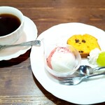 ニコカフェ - 料理写真:ケーキセット