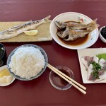 あらさき亭 - お魚のセット(大ライス)