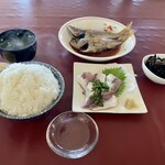あらさき亭 - お魚のセット(大ライス)
