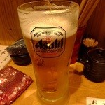 いしもん - スーパードライ：350円で乾杯(’13.10月にて)