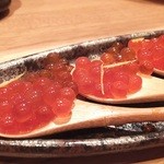 いしもん - 新物!いくらあて：700円(’13.10月にて)