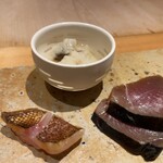 Sushi Mizuki - 熾った炭を皮目に押し付けた絶品鯛！鰹に鱧も！
