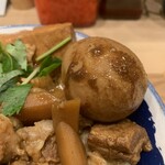 肉めし岡もと  新橋店 - 特肉めし(煮玉子)