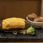 ハンバーグ&ステーキ おが屋 - 鶏唐揚げトッピング