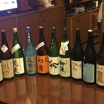 旬乃味 錦 - 見よ。この利き酒ラインナップを。わーい。