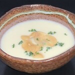 cold cream garlic soup
