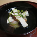 松川 - 富山の紅ずわい蟹と岩手の松茸のお椀2