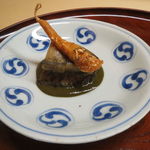 松川 - このこと鮑、このこはそのまま、鮑は肝醤油に絡めて3