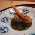 松川 - このこと鮑、このこはそのまま、鮑は肝醤油に絡めて2